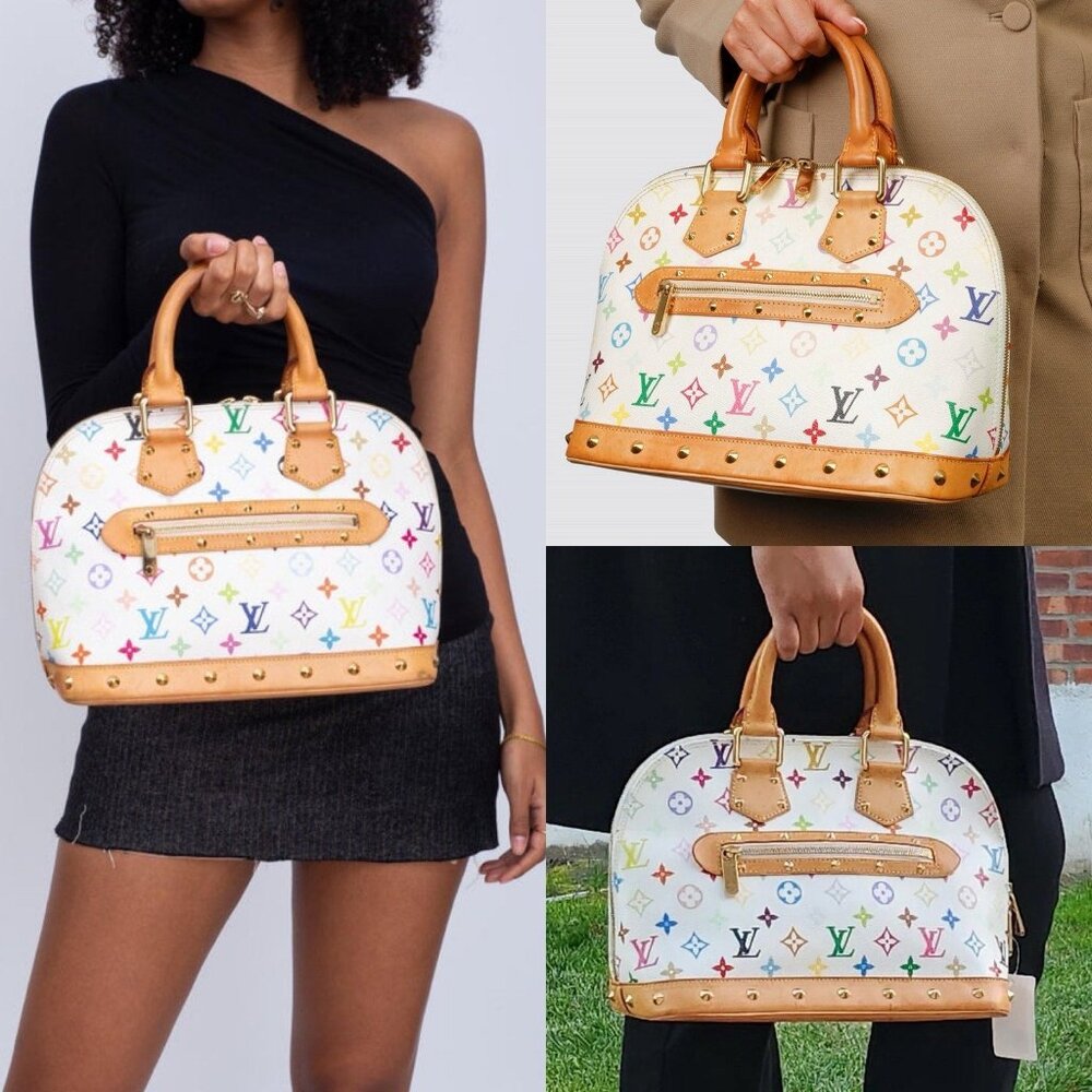 💎✨BEAUTIFUL✨💎 Authentic Louis Vuitton Takashi Murakami Alma NM Multicolor Bag